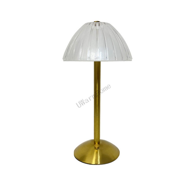Retro LED Table Lamp - Rechargeable Dimmable Night Light for Restaurants, Outdoor, Desktop, Christmas Gift