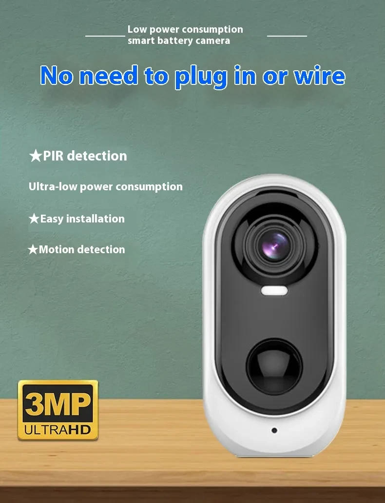 Graffiti Plug-in-free Smart Battery Camera