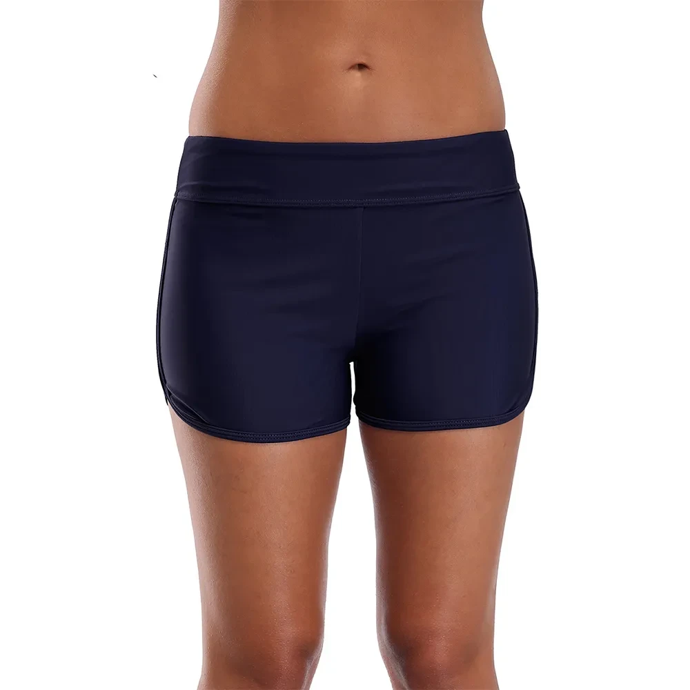 High-Waisted Tummy Control Swim Shorts