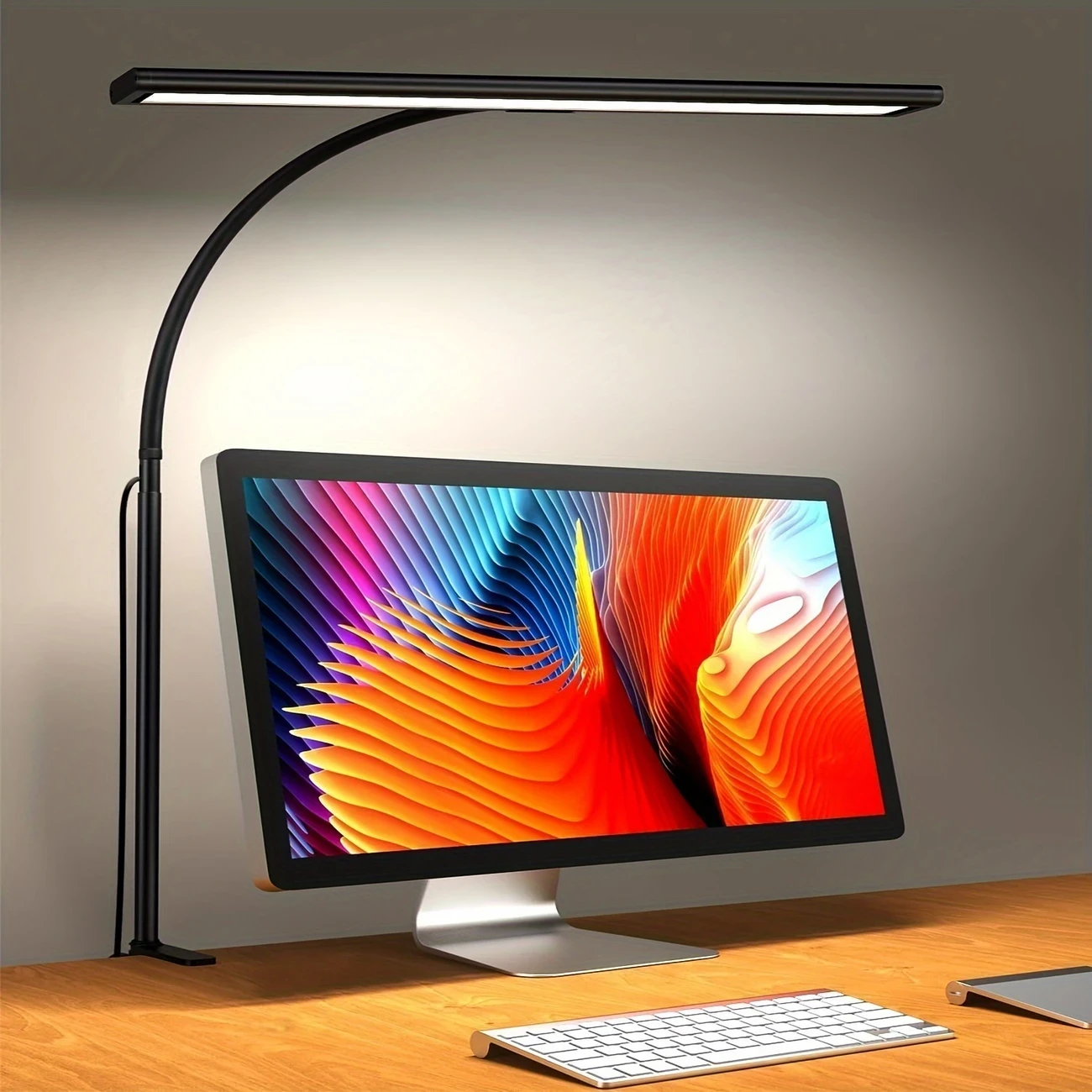 iFalarila Dimmable 160 LED Clip-On Desk Lamp