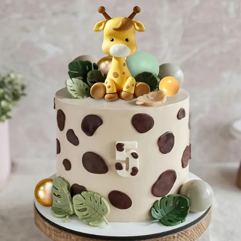 17pcs Giraffe Cake Topper
