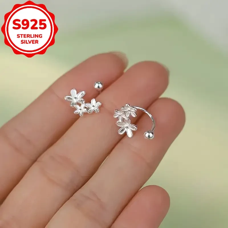 925 Sterling Silver Earrings for Women - Hypoallergenic Comfort Fit, Minimalist Versatile Fashion Studs