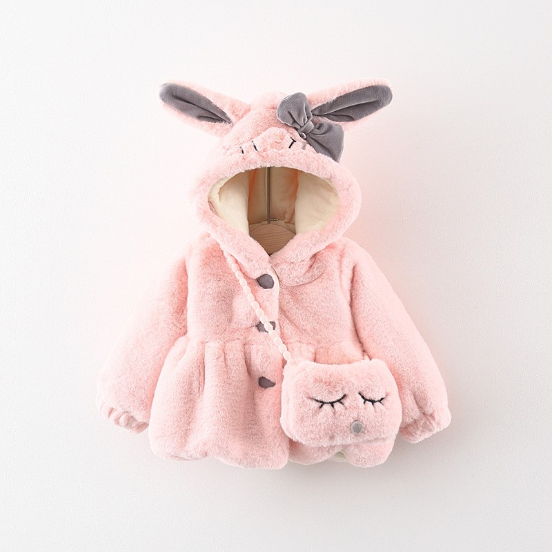 Children Furry Coat Cotton-padded Coat
