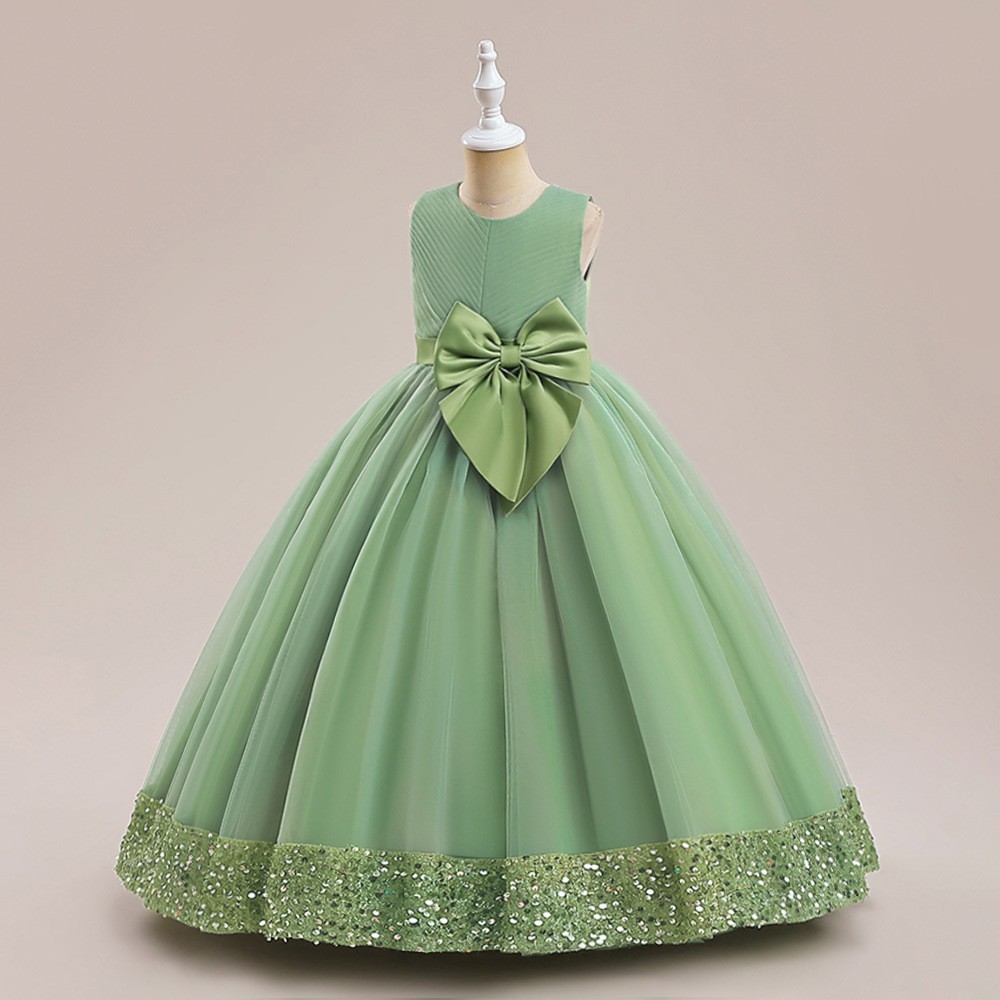 New Sequins Children's Mesh Dress