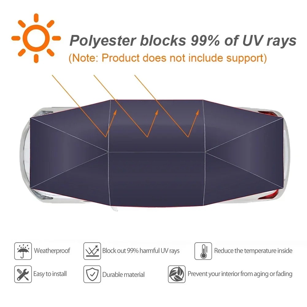 Car Roof Sun Umbrella - UV Resistant, Dustproof, and Waterproof Car Roof Cloth