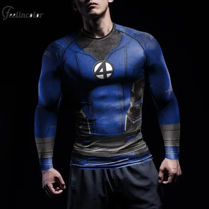 [You're My Secret] Compression Shirts Superhero Cosplay T-Shirts for Men