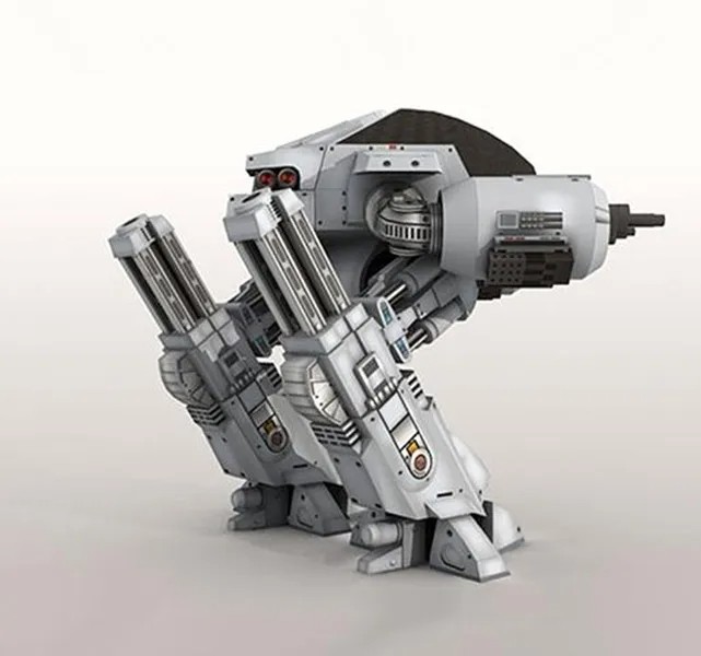 1:10 Scale Robocop ED-209 Classic Robot Hand DIY Origami 3D Paper Model Kit