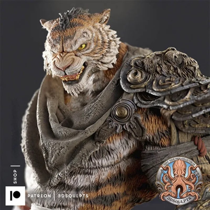 Tiger Warrior Fantasy Hobby Miniature Sculpture Toy