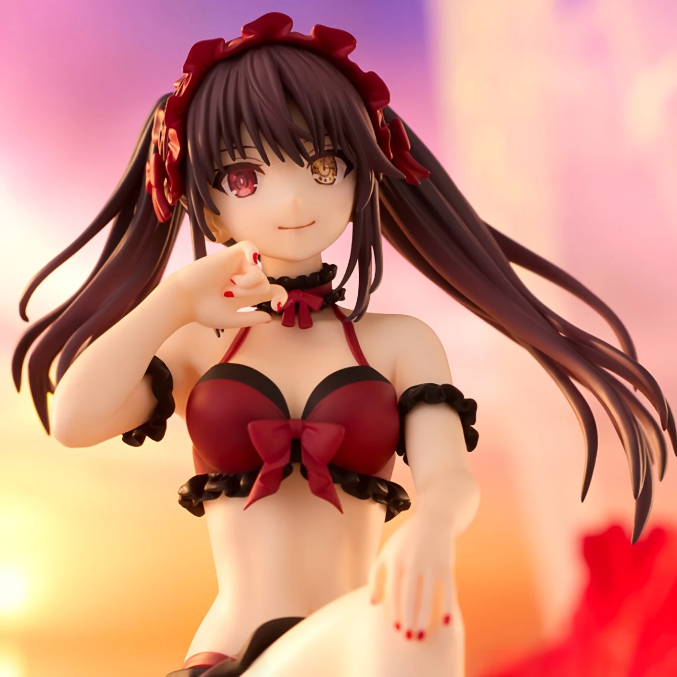 Heterochromatic Eye Swimsuit Beautiful Girl Anime Statue