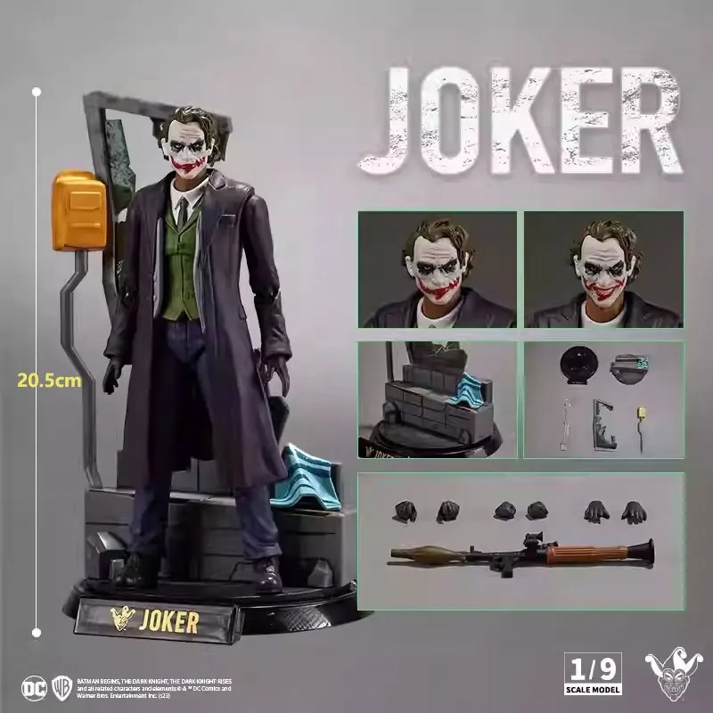 DC Joker Heath Ledger Batman Dark Knight Handmade Model Box Set Collection