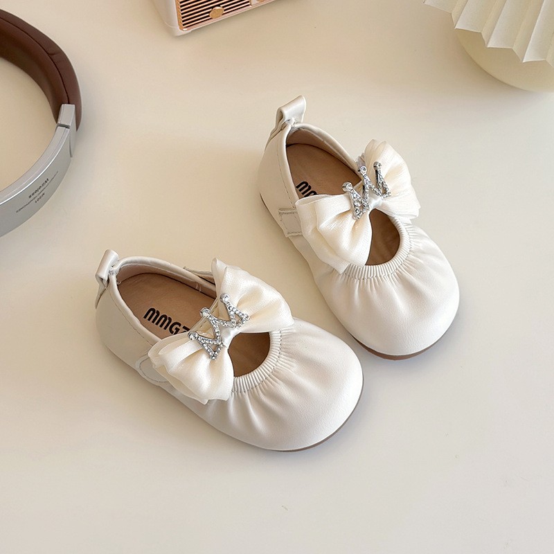 Fashion Soft Bottom Children's Princess Little Girl Baby Leather Shoes