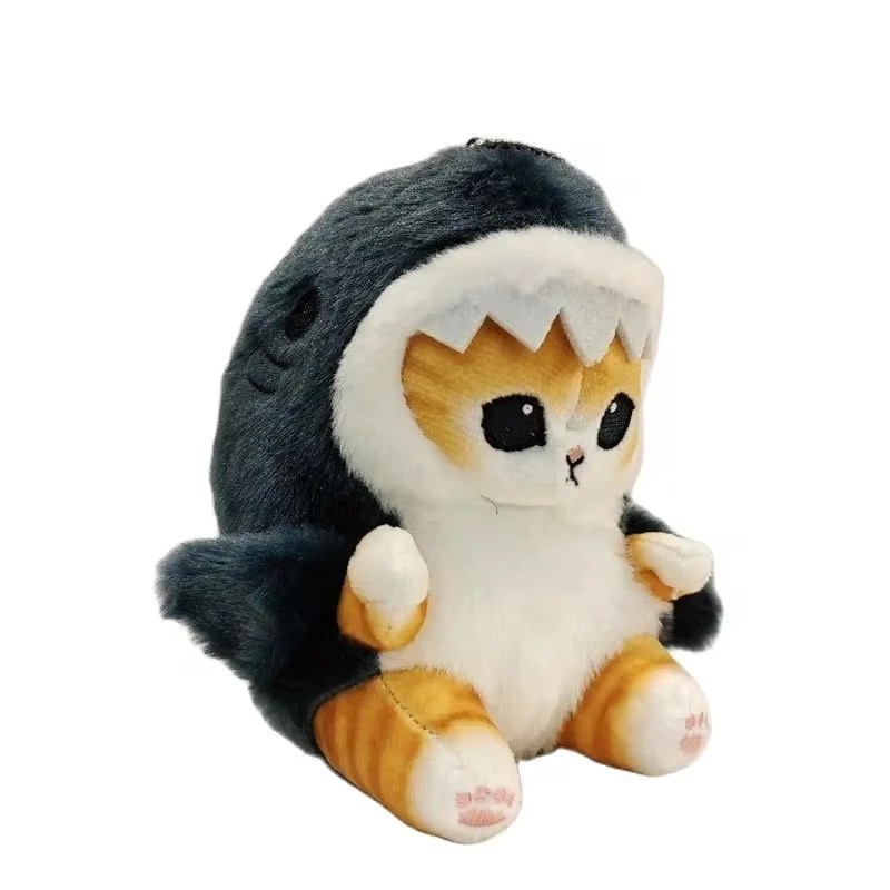 Cute Shark Cat Plush Doll Pendant