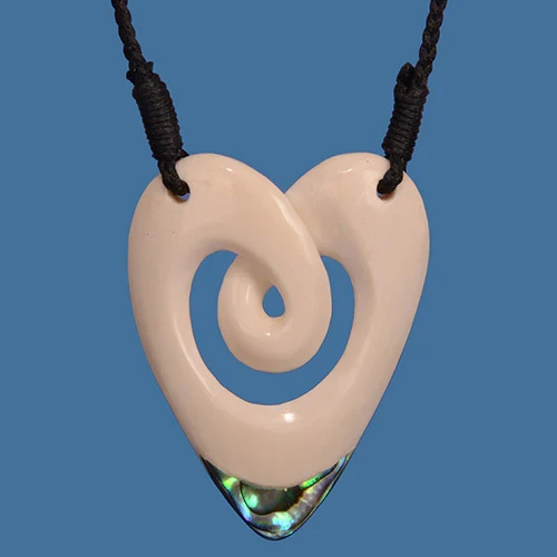 Large Heart with Twist Necklace