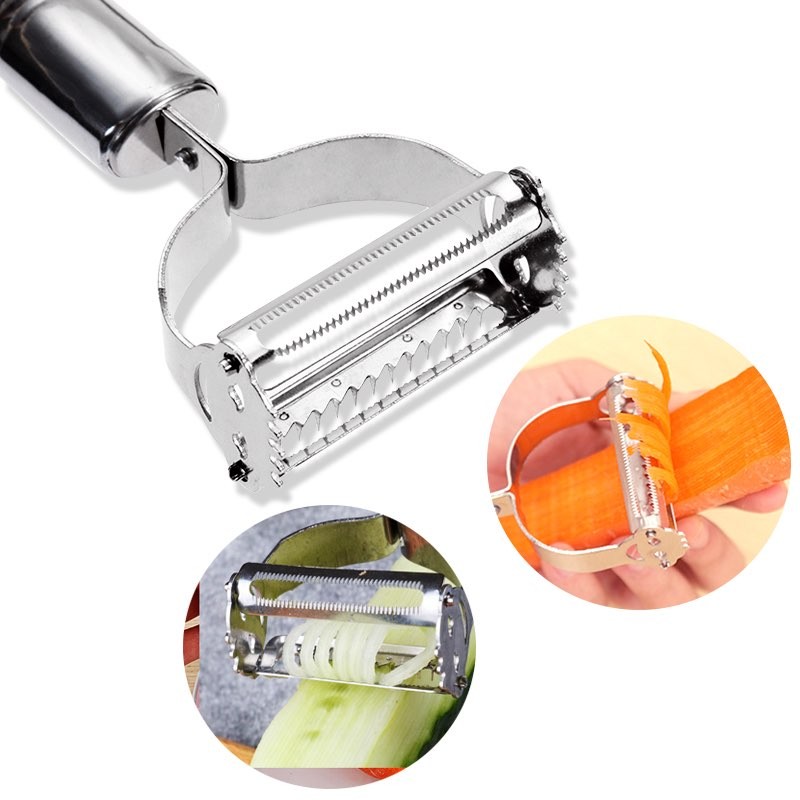 High Quality Stainless Steel Julienne Peeler - Vegetable and Fruit Grater & Slicer