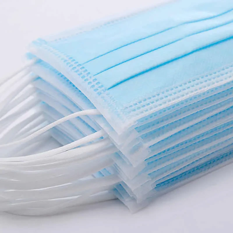 Male And Female Blue And Black 50 Disposable Masks