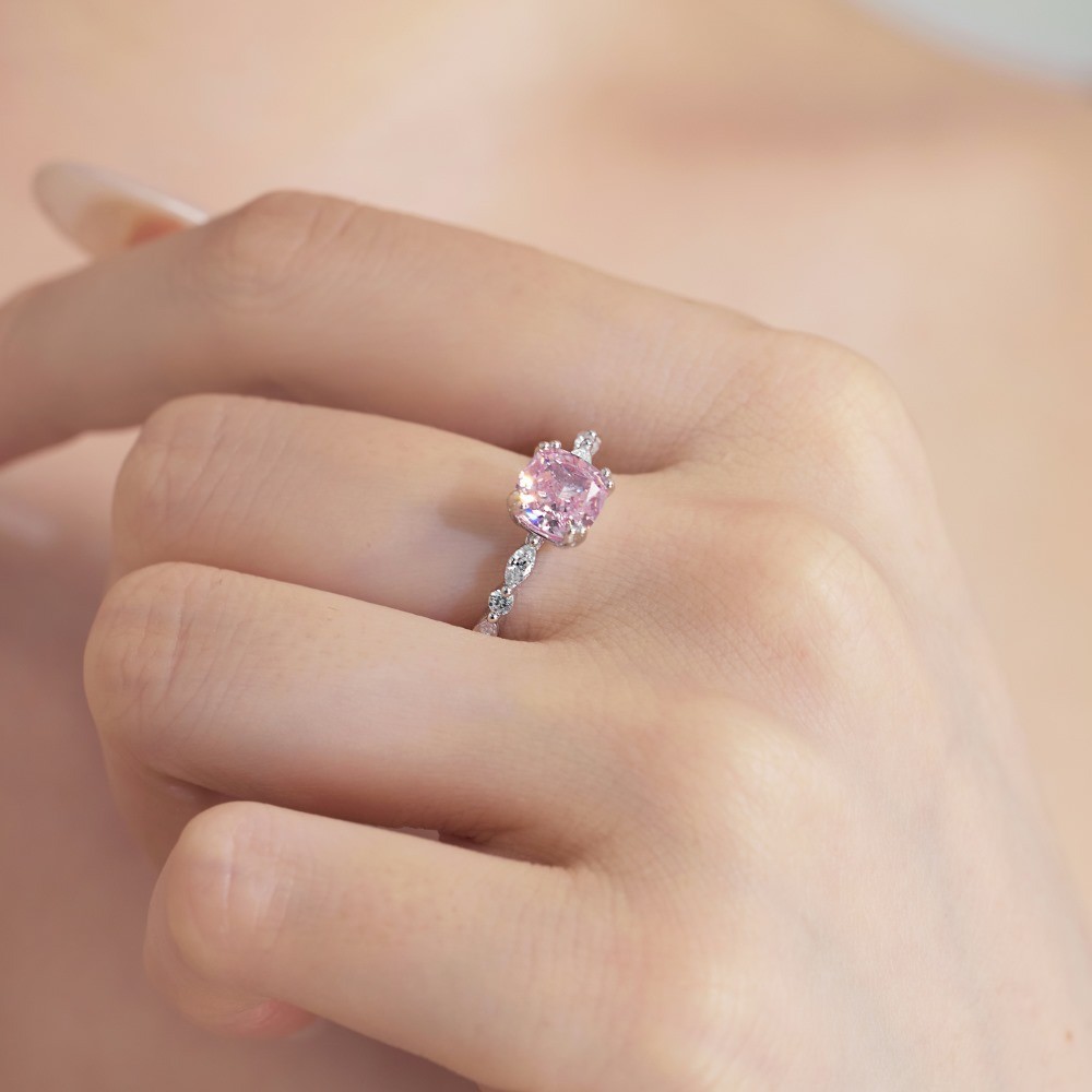 Radiant Cushion Cut Diamond Ring