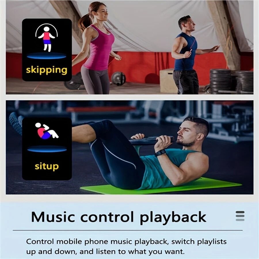 D13 Multifunction Smartwatch - Message Reminder, Music Control, Sport Tracking, and Alarm Clock