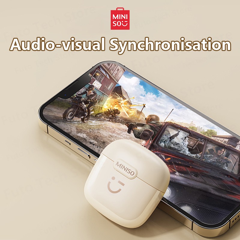 Original MINISO M06 Wireless Bluetooth V5.3 Headset Stereo Gaming Sports Earphones, Noise Reduction Headphones with Mic