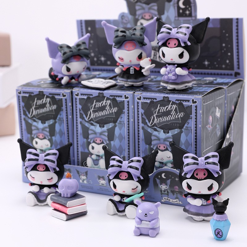MINISO Mystery Box Kuromi Magic Series Doll Collection Kawaii Halloween Birthday Gift, Desk Decoration, Blind Anime Figure