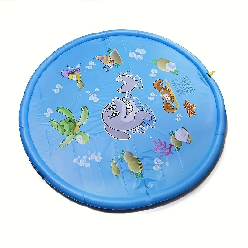 Inflatable Water Spray Mat - Splash-Proof Outdoor Play Mat with Fun Sprinkler System