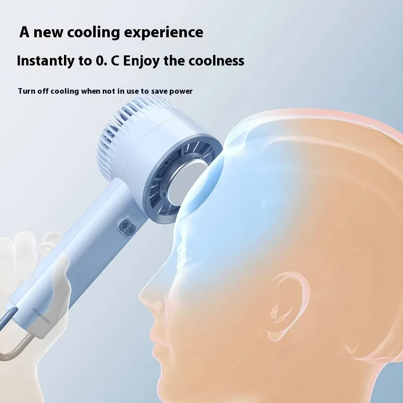 Handheld Turbo Jet Fan Mini Portable Ice Cold Fan Generation