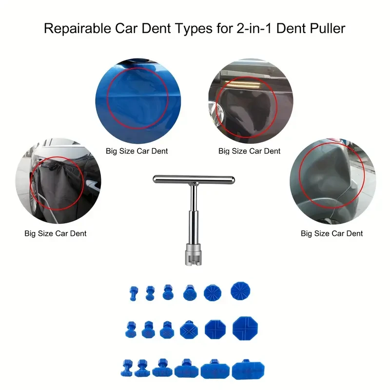 Universal Car Dent Puller - 18pc DIY Paint-Safe Repair Kit