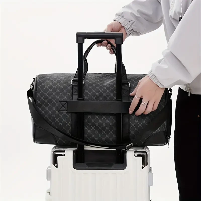 Stylish Mens Crossbody Travel Bag - Durable PU Leather