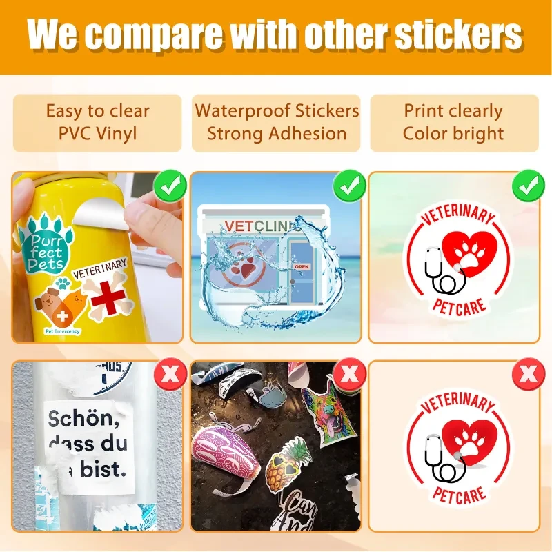 Pet Care Hospital Care Animal Veterinary Stickers