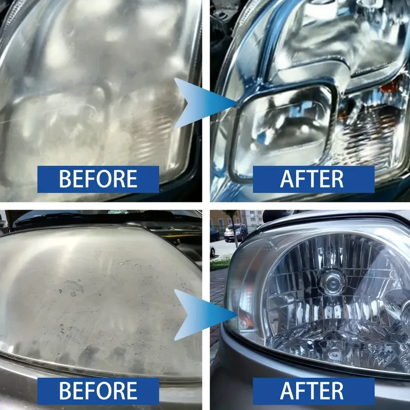 Headlight Restoration Kit - Quick Brightening & Scratch Repair for Car Lights
