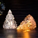 Night Light Crystal Mini Christmas Tree