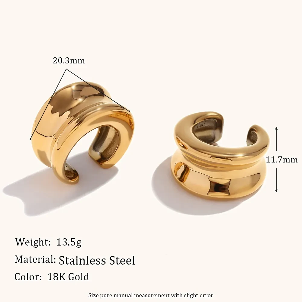 Retro Gold Stand With Concave Ear Clip Inside The Body