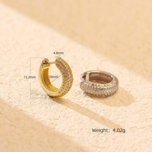 Irregular Zircon Earrings Earrings Fashion Diamond