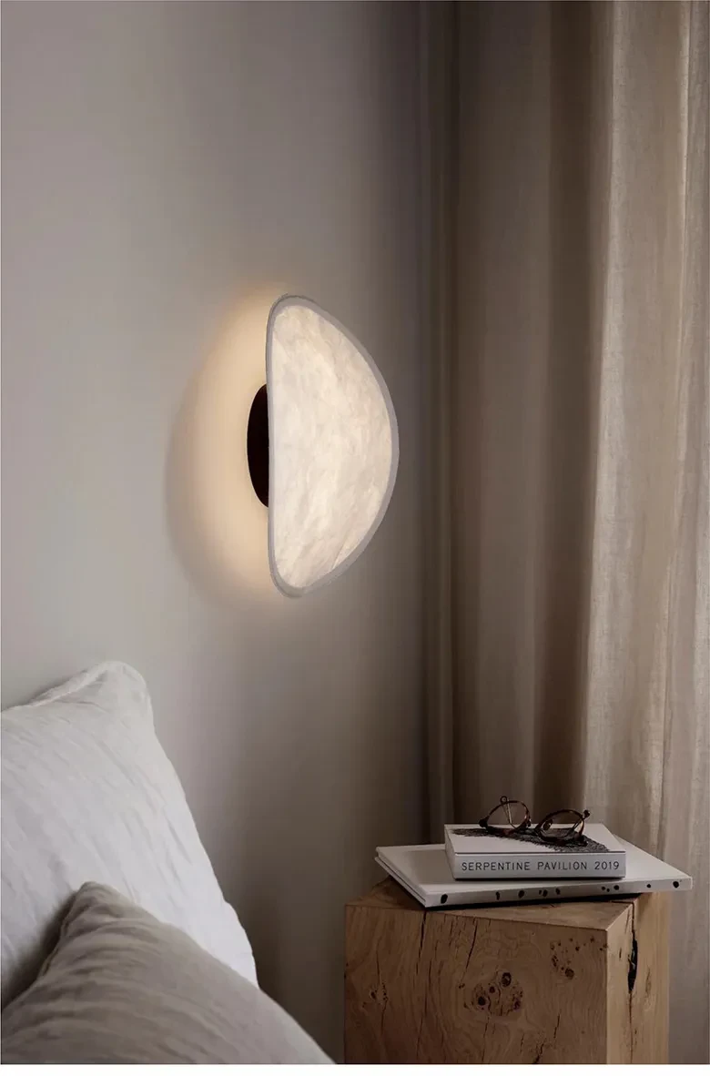 Silk Wall Lamp Potato Chips Lamp Living Room Bedroom Bedside Lamp