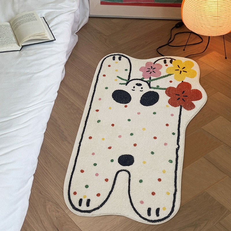 Household Children's New Cartoon Shaped Bedroom Bedside Carpet