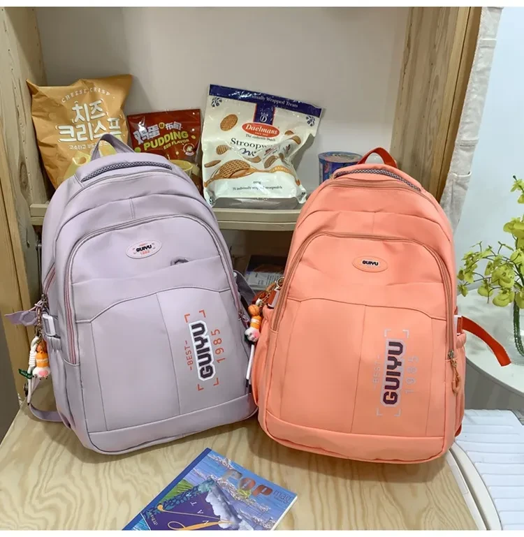 Version High School Student Schoolbag Large Capacity