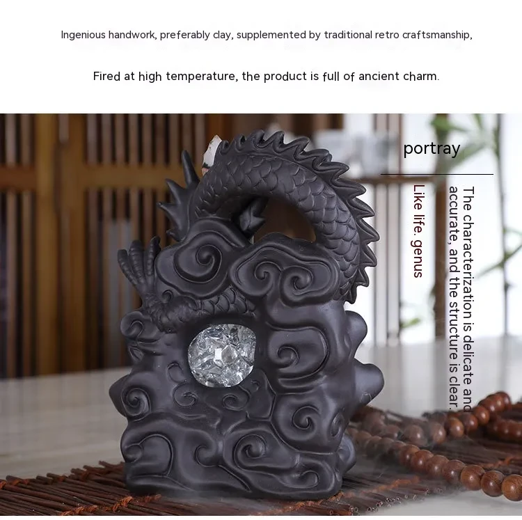 Dragon Playing Beads Sandalwood Aromatherapy Ornaments