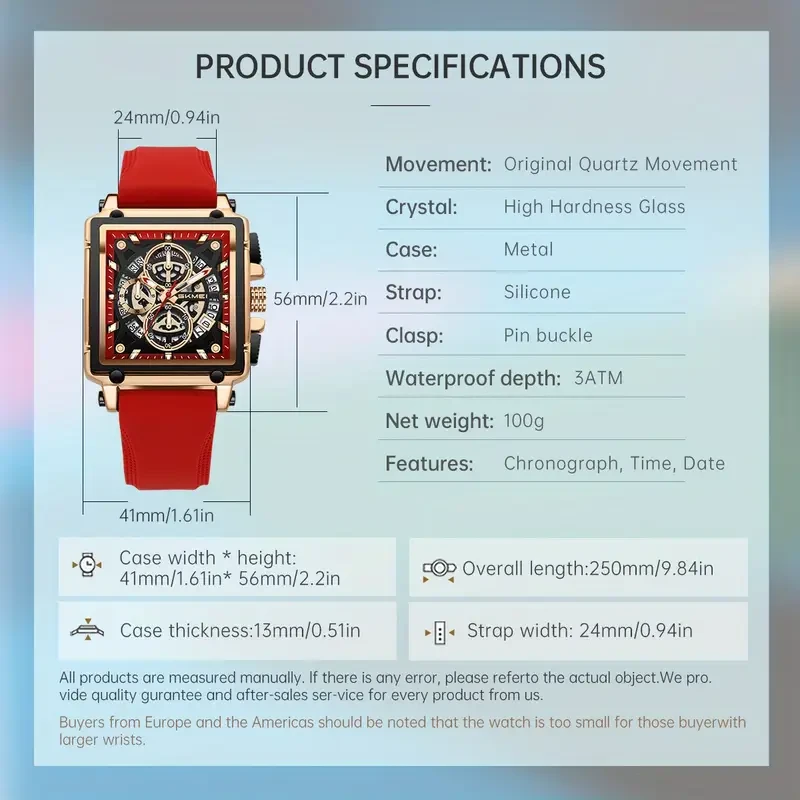 SKMEI Men's Fashion Quartz Watch with Creative Tape Design