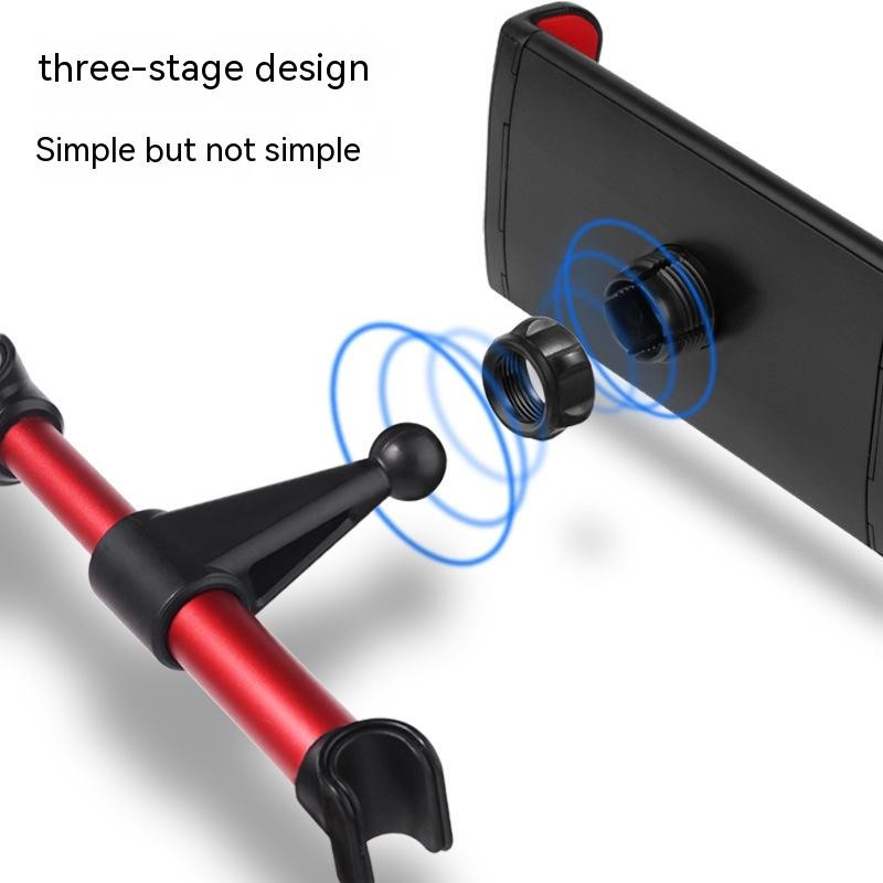 Automotive Headrest Rear Seat Mobile Phone Tablet Computer Stand 360 Degree Rotation