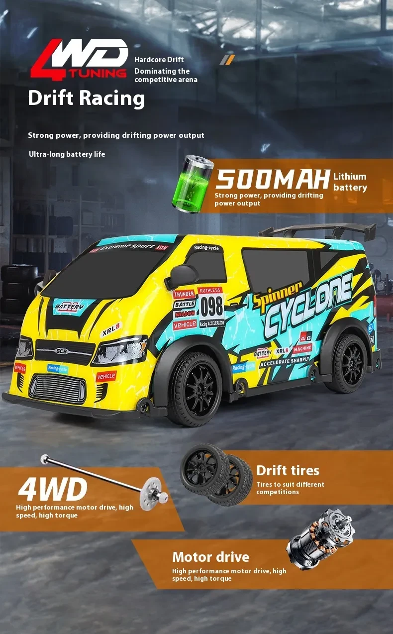 Four-wheel Drive Off-road Competition Model Electric Remote Control Cars