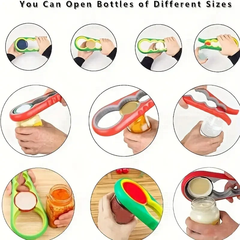 4-in-1 Ergonomic Easy Can Opener