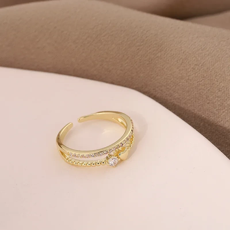 Heart-shaped Fashion Personality Copper Ring