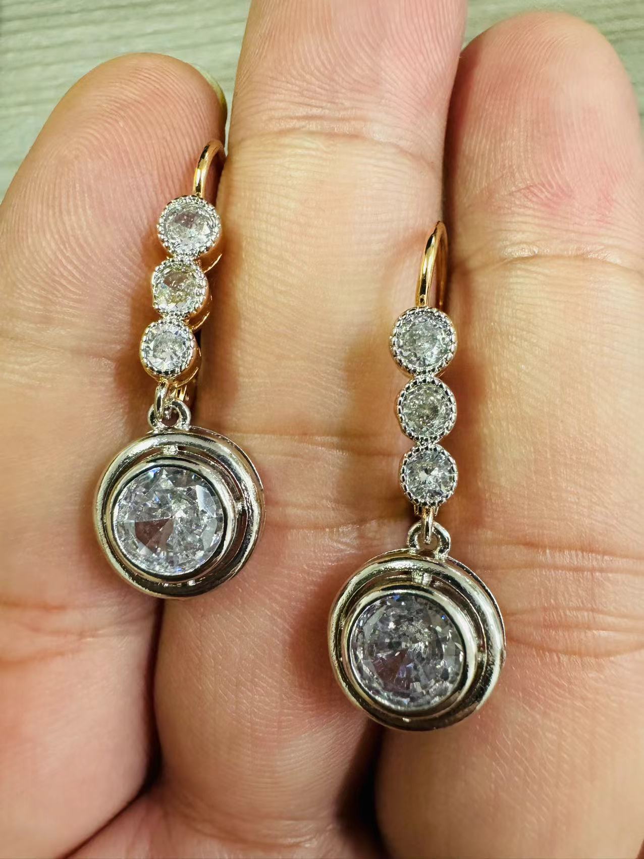Women's Fashion Personalized Zircon Tassel Earrings