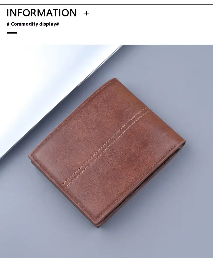 New Men's Short Clip Multifunctional Coin Purse