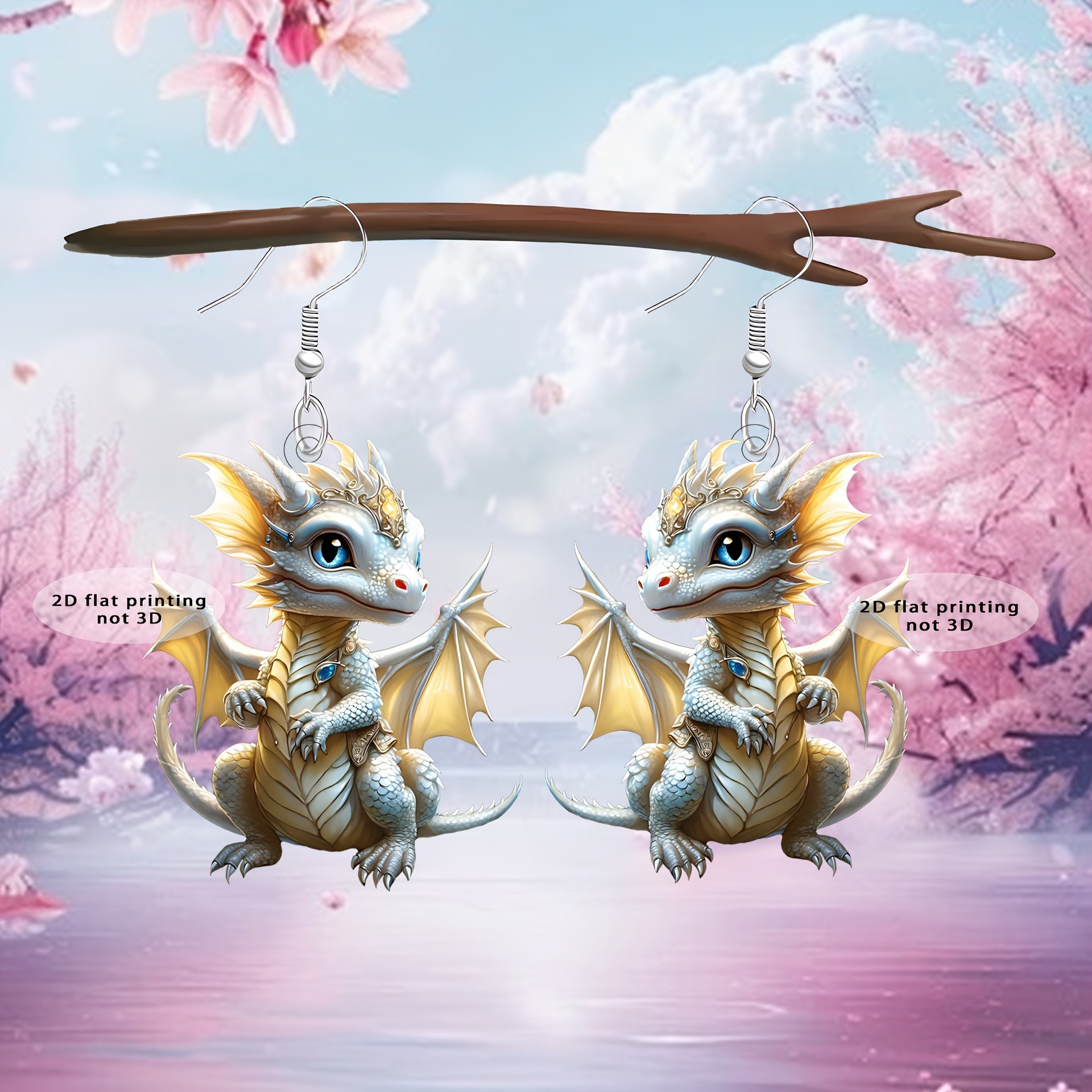 Women Dragon Shape Earrings Animal Earrings