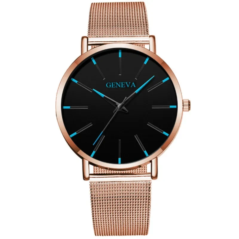 Mesh strap quartz watch