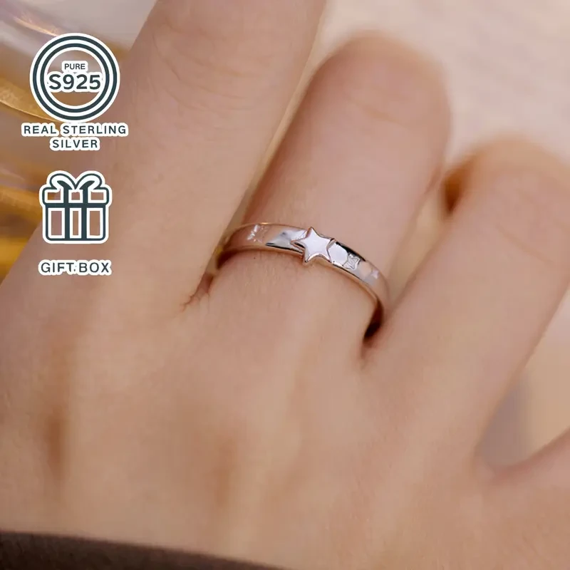 S925 Silver Star Ring A Minimalist Statement of Light, Style, and Everyday Confidence