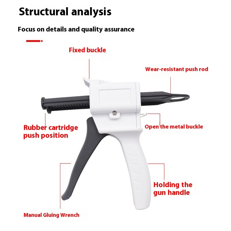 Dental Silicone Rubber Conveyor Gun Impression Material Silicone Gun Conveyor
