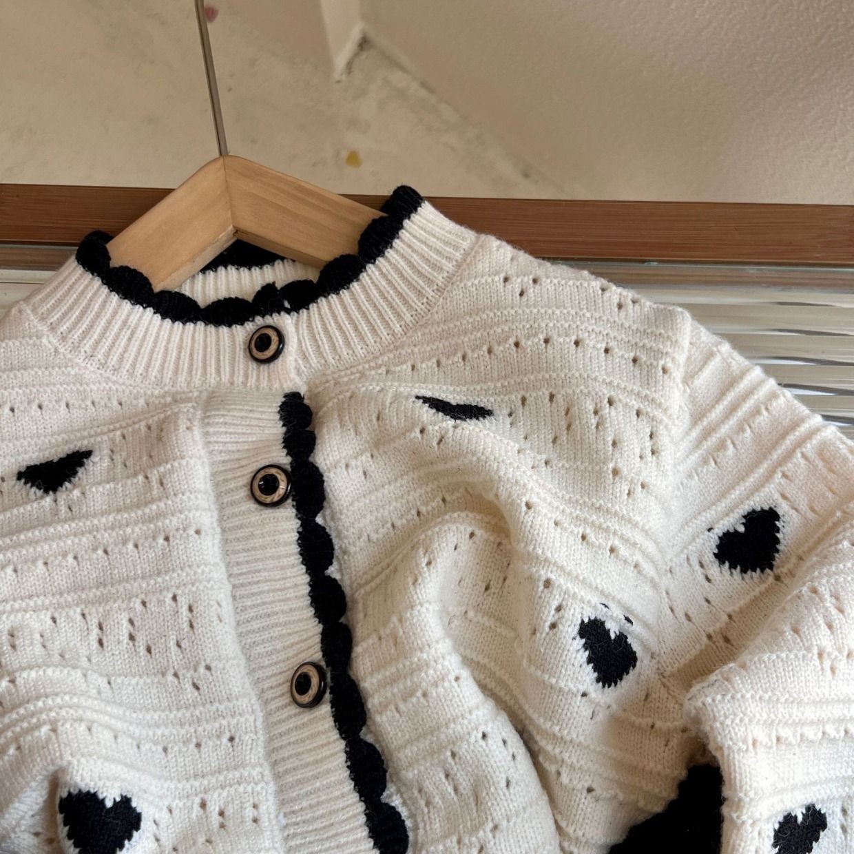 Girl's Love Sweater Cardigan Spring And Autumn Coat