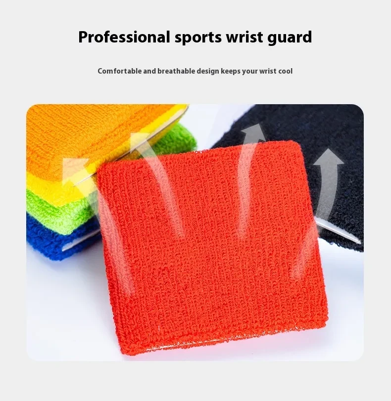 Fitness Knitted Sweat Absorbing Sports Wristband Terry