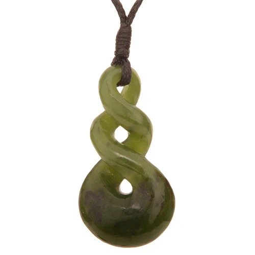 Greenstone Double Twist Pendant